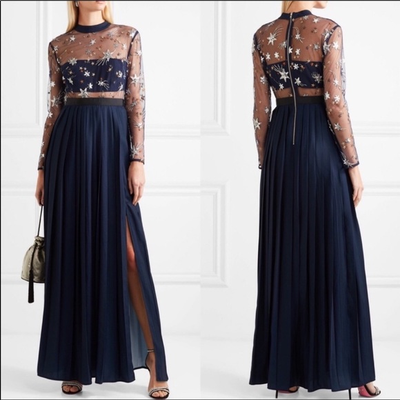 Self-Portrait Dresses & Skirts - Self Portrait | 2019 Embellished Tulle Maxi Dress